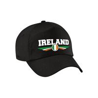 Bellatio Ierland / Ireland landen pet / baseball cap zwart volwassenen - Verkleedhoofddeksels
