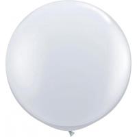 Qualatex 4x stuks transparante grote ballonnen 90 cm diameter - Ballonnen