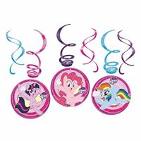 My Little Pony 18x stuks  thema rotorspiralen 50 cm - Hangdecoratie