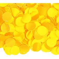 3x zakjes van 100 gram party confetti kleur geel - Confetti