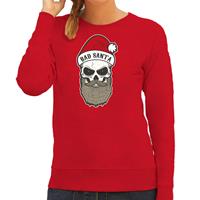 Bellatio Bad Santa foute Kerstsweater / outfit rood voor dames