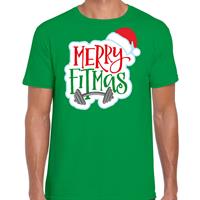 Bellatio Merry fitmas Kerstshirt / outfit groen voor heren