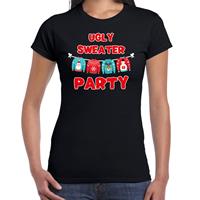 Bellatio Ugly sweater party Kerstshirt / outfit zwart voor dames