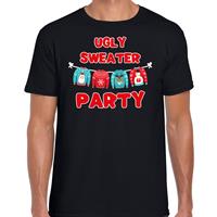 Bellatio Ugly sweater party Kerstshirt / outfit zwart voor heren