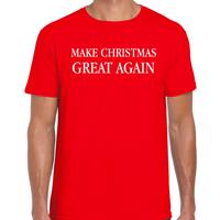 Bellatio Make Christmas great again Kerst t-shirt / Kerst outfit rood voor heren