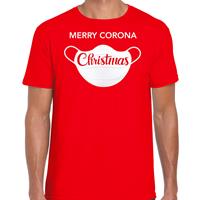 Bellatio Merry corona Christmas fout Kerstshirt / outfit rood voor heren