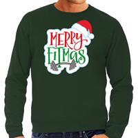 Bellatio Merry fitmas Kerstsweater / outfit groen voor heren