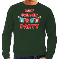 Bellatio Ugly sweater party Kerstsweater / outfit groen voor heren