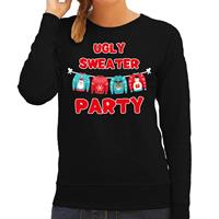 Bellatio Ugly sweater party Kerstsweater / outfit zwart voor dames
