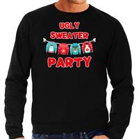 Bellatio Ugly sweater party Kerstsweater / outfit zwart voor heren