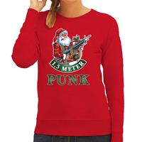 Bellatio Foute Kerstsweater / outfit 1,5 meter punk rood voor dames