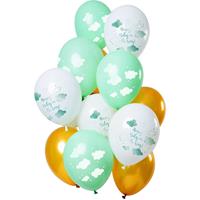 Folat Luftballons Baby Cloud Mint 30 xm, 12 Stück mint