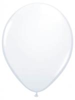 Folat Luftballons metallic weiß 30 cm, 50 Stück
