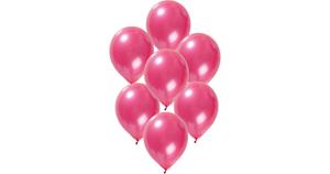 Folat Luftballons metallic pink 30 cm, 50 Stück