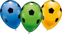 Karaloon Ballons Fußball, 30 Stück orange-kombi