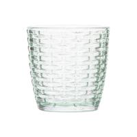 Cosy & Trendy Ronde theelichthouders/waxinelichthouders glas mintgroen 9 x 9 cm steentjes motief -
