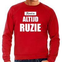 Bellatio Rode foute kersttrui / sweater Kerst is: altijd ruzie outfit heren -