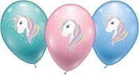 Karaloon Luftballons Einhorn, 15 Stück rosa/blau