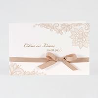 tadaaz Romantische trouwkaart met kant en luxe lint | Buromac 106065