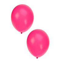 Shoppartners Neon roze ballonnen 50x stuks 27 cm -