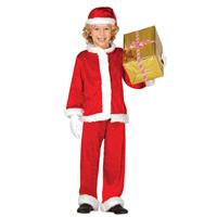 Budget pluche Kerstman verkleed kostuum voor kinderen