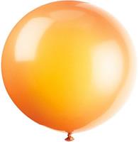 PARTYSTROLCHE 2 XL-Riesen-Latex-Luftballons rund 60 cm,  Orange orange