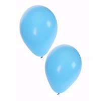 Shoppartners 50x stuks lichtblauwe ballonnen 25 cm -