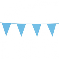 Slinger vlaggenlijn 10 m - Baby Blauw