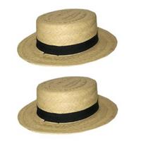4x stuks lou Bandy gondoliers verkleed hoedjes -