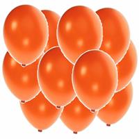 Shoppartners 150x stuks metallic oranje ballonnen 36 cm -