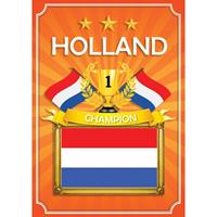 Bellatio 3x Oranje Holland poster - Ek/ Wk oranje artikelen -