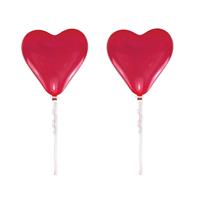 Set van 2x stuks grote rode hartjes ballonnen 170 cm -
