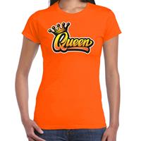 Bellatio Oranje koningsdag Queen t-shirt voor dames