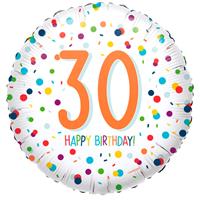 DeBallonnensite 30ste verjaardag ballon confetti