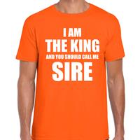 Bellatio Koningsdag t-shirt I am the King oranje voor heren