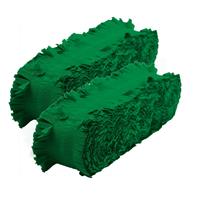 Folat Set van 3x stuks feest/verjaardag versiering slingers groen 24 meter crepe papier -