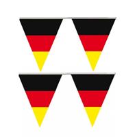 4x stuks vlaggenlijn slinger Duitsland vlaggetjes 5 meter -