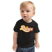 Bellatio Prince Koningsdag t-shirt zwart voor babys 62 (1-3 maanden) -