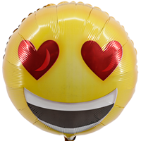 Boeketcadeau Smiley hartje ballon