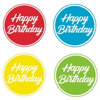Bellatio 40x stuks gekleurde Happy Birthday thema bierviltjes/onderzetters -