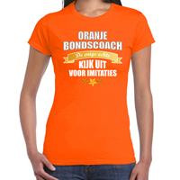 Bellatio Oranje t-shirt Holland / Nederland supporter de enige echte bondscoach EK/ WK voor dames