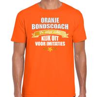 Bellatio Oranje t-shirt Holland / Nederland supporter de enige echte bondscoach EK/ WK voor heren