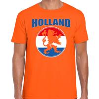 Bellatio Oranje t-shirt Holland / Nederland supporter Holland met oranje leeuw EK/ WK voor heren