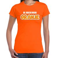 Bellatio Oranje t-shirt Holland / Nederland supporter ik juich voor oranje EK/ WK voor dames