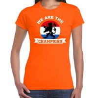 Bellatio Oranje t-shirt Holland / Nederland supporter we are the champions EK/ WK voor dames