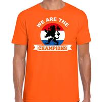Bellatio Oranje t-shirt Holland / Nederland supporter we are the champions EK/ WK voor heren