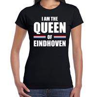 Bellatio Koningsdag t-shirt I am the Queen of Eindhoven zwart voor dames