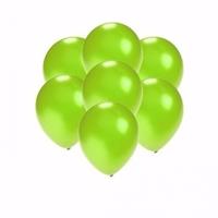 Shoppartners Kleine metallic groene ballonnen 40x stuks -