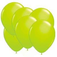 16x stuks Neon fel groene latex ballonnen 25 cm -