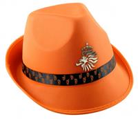 Oranje KNVB trilby hoed -